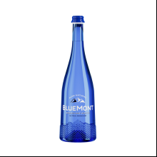 Вода минеральная питьевая "Blue Mont", газированная, 0.7 л, стеклянная бутылка