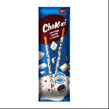 Палочки "CHOKI-KI" в белой глазури с какао печеньем, 40 гр 