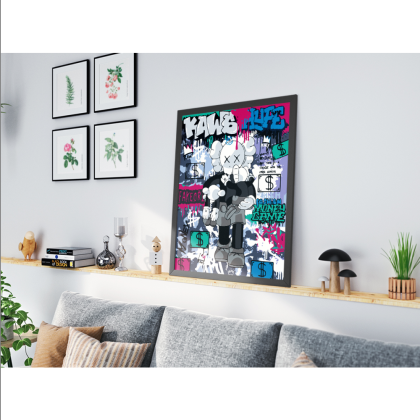 Картина по номерам "Kaws Hype" - 2