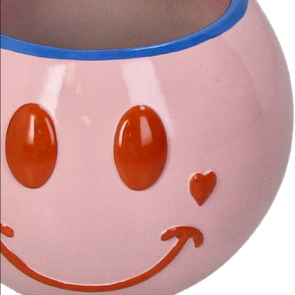 Кашпо "Smiley", полистоун, розовый - 3