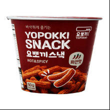 Снек из рисовой муки "Yopokki. Hot&Spicy", остро-пряные, 50 гр