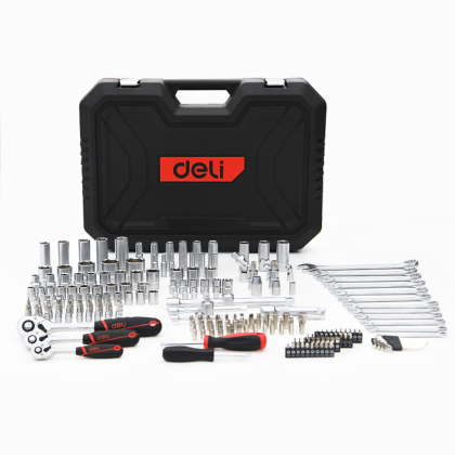 Набор инструмента 1/4", 3/8", 1/2" Deli RS EDQ45216, 216 предметов - 2