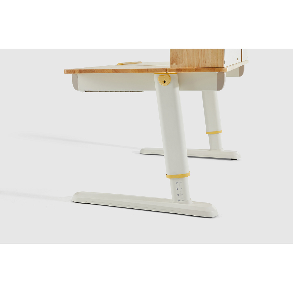 Стол Ergosmart регулируемый Galleon, 1200х700х(520-760) мм, гевея, с книжной полкой - 12