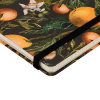 Книга записная "Flora. Paradise. Oranges", A5, 100 листов, линейка, твердая обложка, зеленый, оранжевый - 3