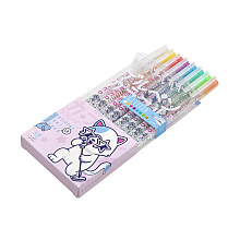 Набор гелевых ручек "Glitter. Kawaii Animals", 8 шт, разноцветный
