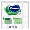 Бумага туалетная Zemma Natural Comfort, 32 рулона, 3 слоя, белый  - 5