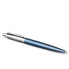 Ручка шариковая автоматическая "Jotter Core K63 Waterloo Blue CT", 1,0 мм, сине-голубой, серебристый, стерж. синий - 2
