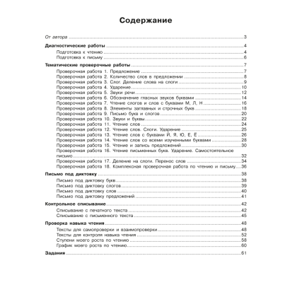 Обучение грамоте. 1 класс. Тетрадь для проверочных работ, Тиринова О.И. - 8