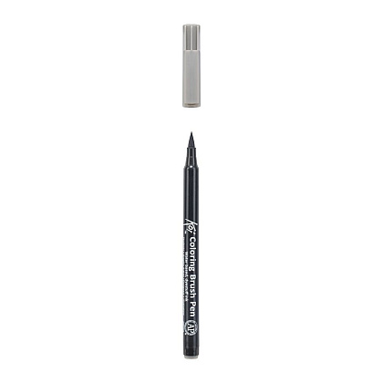 Маркер акварельный "Koi Color Brush", холодный темно-серый - 3