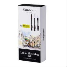 Набор кистей "Escoda. Urban sketching set", 3 шт, складные 