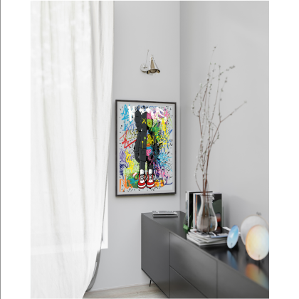 Картина по номерам "Graffiti kaws" - 2