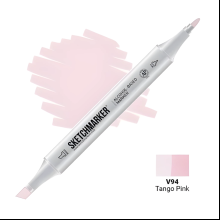 Маркер художественный "Brushmarker", двухсторонний, V94 розовое танго