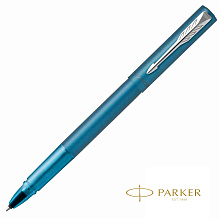 Ручка-роллер Parker "Vector XL", 0.5 мм, бирюзовый, серебристый, стерж. черный