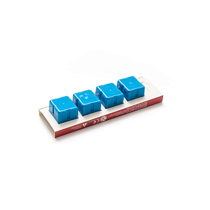Краски гуашевые "Himi Jelly Cup" кислотный синий, набор  рефилов 4 шт., 30 мл. - 3