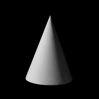 Гипсовая модель "Конус", 20 см - 2