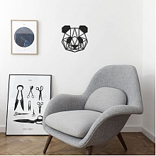 Пано настенное Woodary "2318", 40.5x40 см, черный