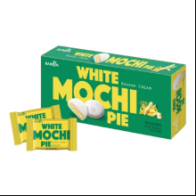 Моти "White Mochi Pie Banana Cream" со вкусом банана в белой глазури, 150 г