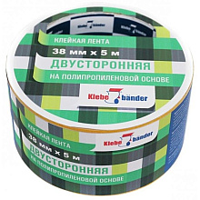Клейкая лента двусторонняя "Klebebander", 50x10 мм/м