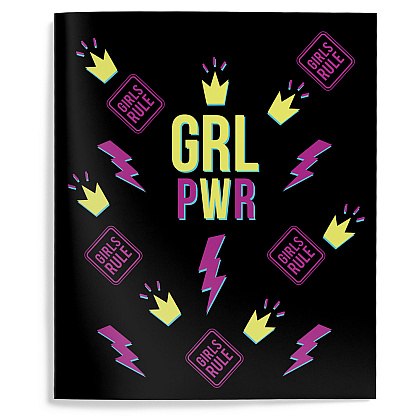 Тетрадь "Girl Power", А5, 48 листов, клетка, ассорти - 4
