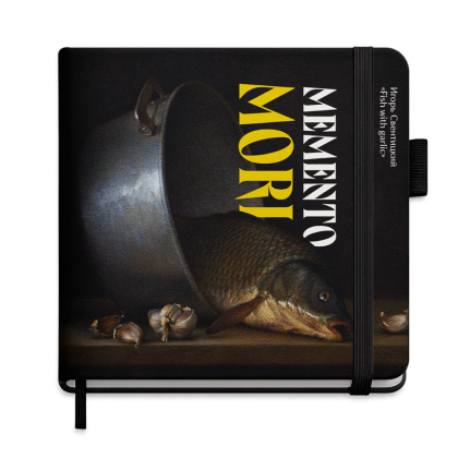Скетчбук "Fish with garlic. Игорь Свентицкий", 12х12 см, 140 г/м2, 80 листов, черный