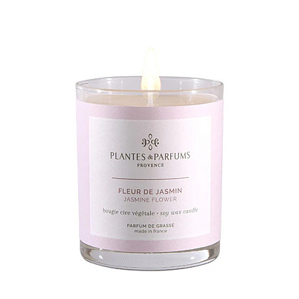 Свеча ароматическая PLANTS&PARFUMS "Jasmine Flower", 180 гр. 