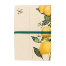 Ежедневник недатированный  "Fauna. Paradise. Lemons", А5, 192 страниц, линейка, желтый