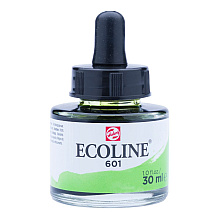 Жидкая акварель "ECOLINE", 601 зелёный светлый, 30 мл