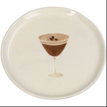 Тарелка керамическая "Espresso Martini", 13.5х13.5 см, бежевый