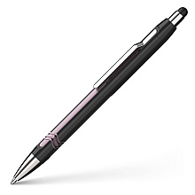 Ручка шариковая автоматическая "Schneider Epsilon Touch", черный, розовый, стерж. синий