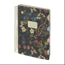 Книга записная "Flora. Лесные ягоды", В5, 120 листов, клетка, линейка, точка, черный