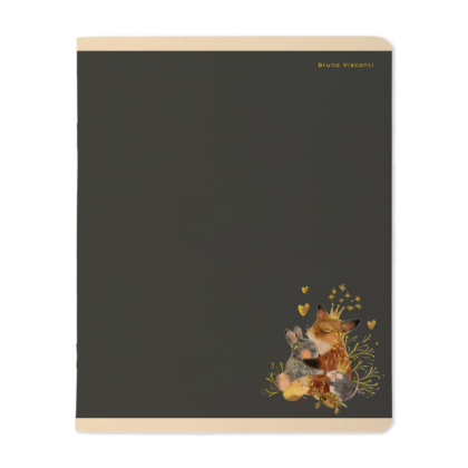 Тетрадь "Floral pattern", A5, 48 листов, клетка, скоба сбоку, ассорти - 5