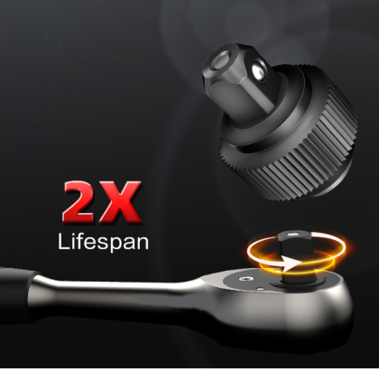 Набор инструмента 1/4", 3/8", 1/2" Deli RS EDQ45216, 216 предметов - 7