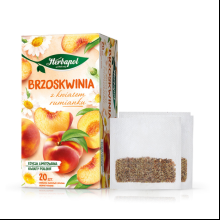 Чай "Herbapol", 20 пакетиков x2.3 г, фруктовый, со вкусом персика и ромашки