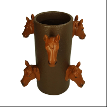 Ваза "Horse", полирезина, коричневый