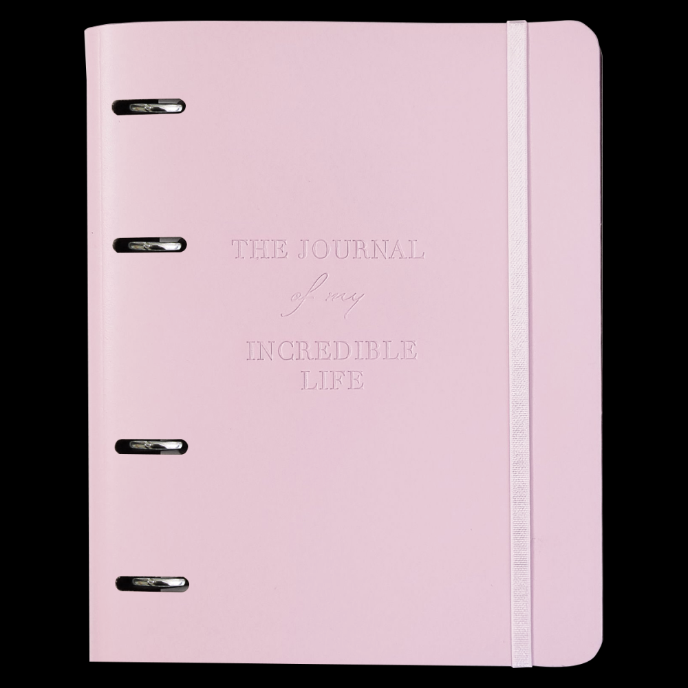  Тетрадь на кольцах "Journal", B5, 120 листов, клетка, розовый
