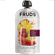 Пюре фруктовое"Smartfood smoothie fruds", вкус груша, яблоко и малина