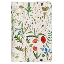 Обложка для паспорта "Flora. Луговые травы" кожзам., белый