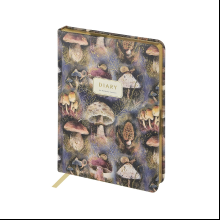 Ежедневник недатированный "Flora. Mushroom Miracle", А5, 240 страниц, фиолетовый