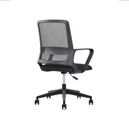 Кресло для персонала SitZone "U-0385 PL", ткань, пластик, черный - 4