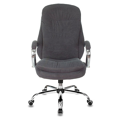 Кресло руководителя "Бюрократ T-9950SL Fabric", ткань, металл, серый - 2