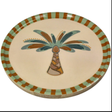 Тарелка деревянная "Palm Tree", 30х30х2.5 см, разноцветный