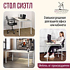 Стол письменный Millwood Лофт Сиэтл (ДТ-5), 1600х700 мм, дуб белый крафт, белый - 6