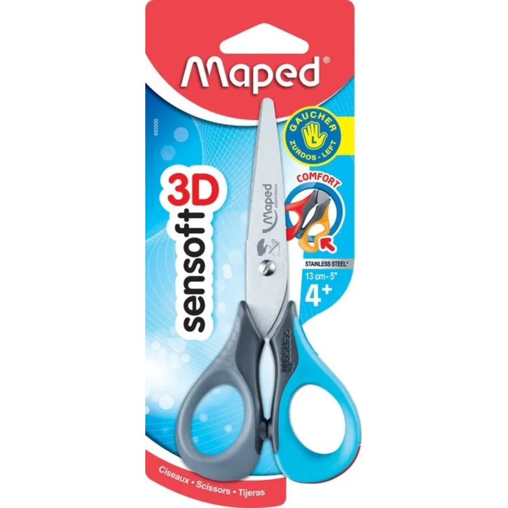 Ножницы Maped "Sensoft" для левшей, 13.5 см