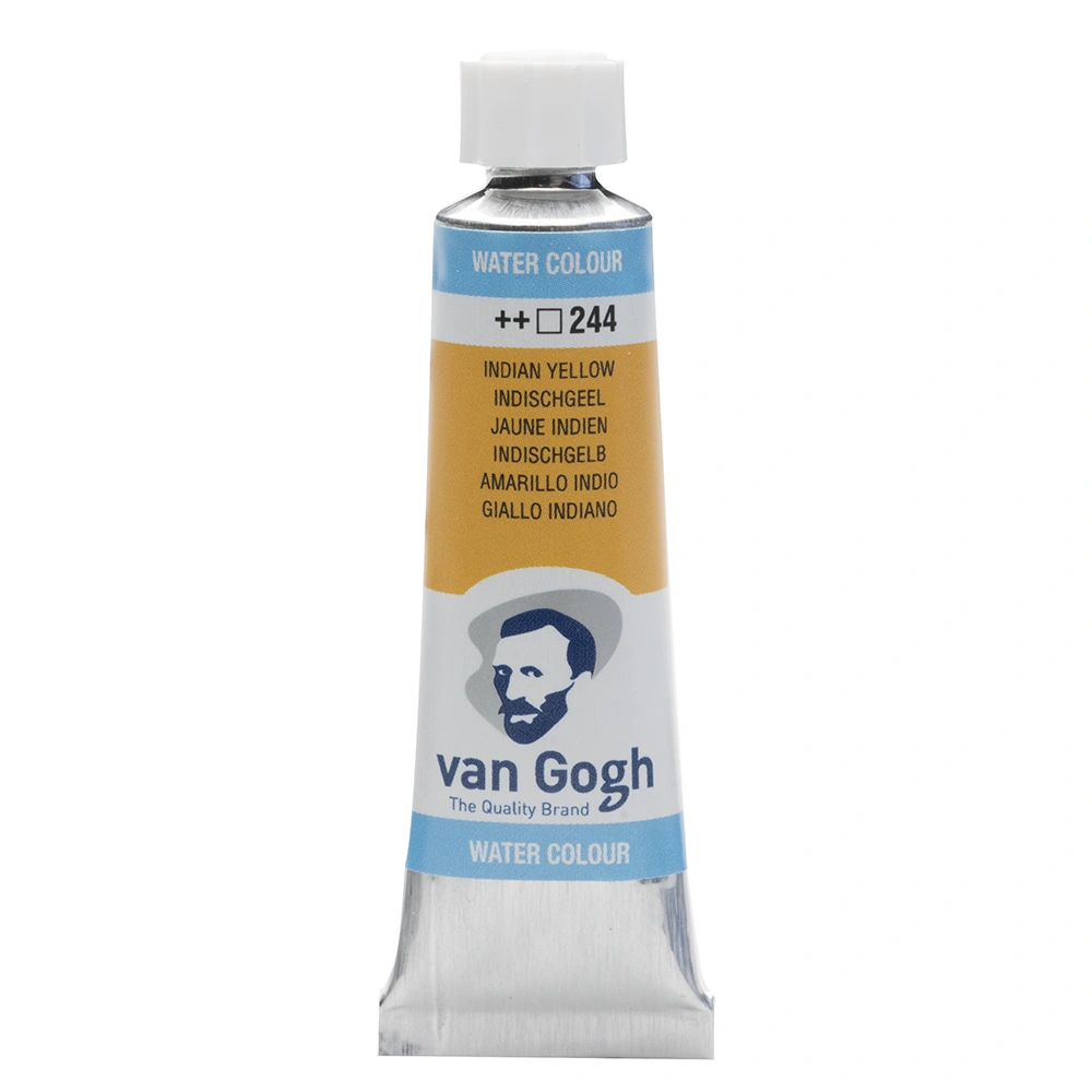 Краски акварельные "Van Gogh", 244 индийский желтый, 10 мл, туба
