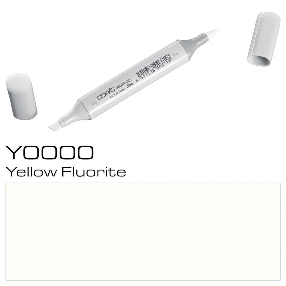 Маркер перманентный "Copic Sketch", Y-0000 флюорит желтый