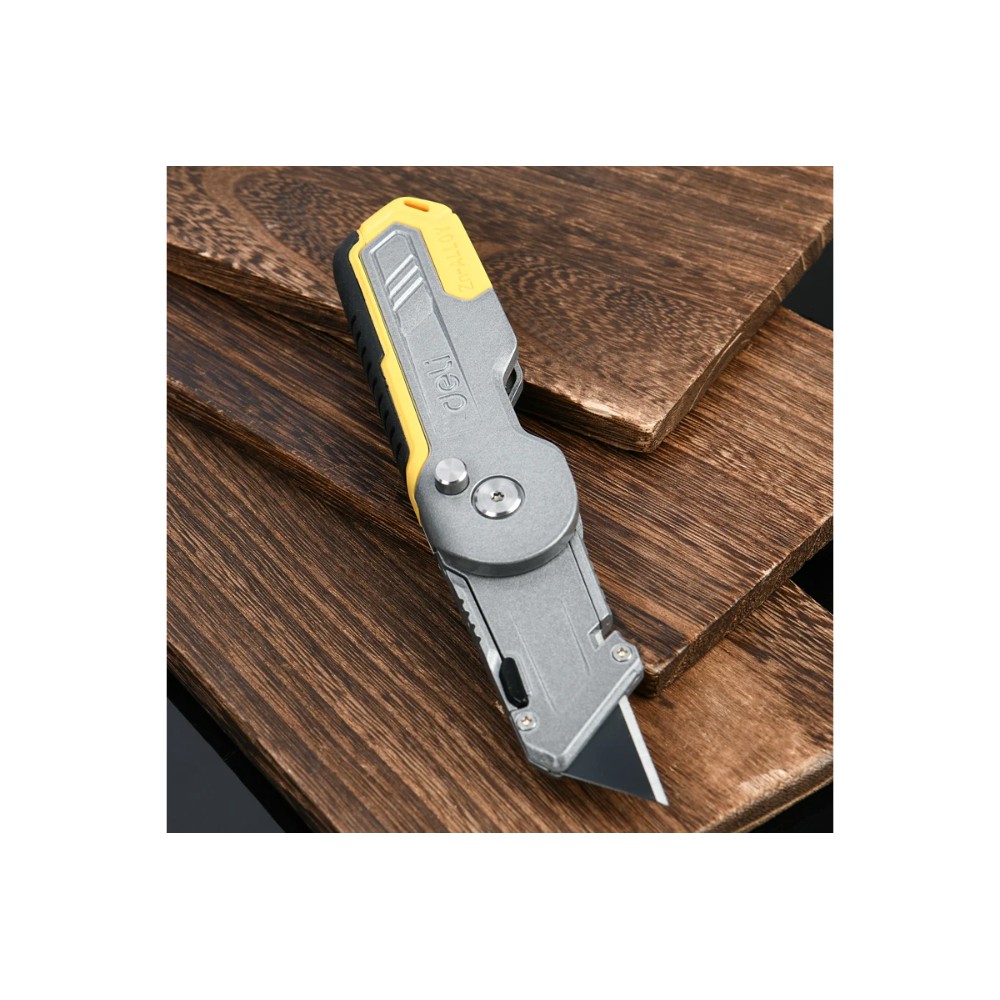 Нож строительный Deli YS EDL007Z, 19 мм, складной, трапеция - 5