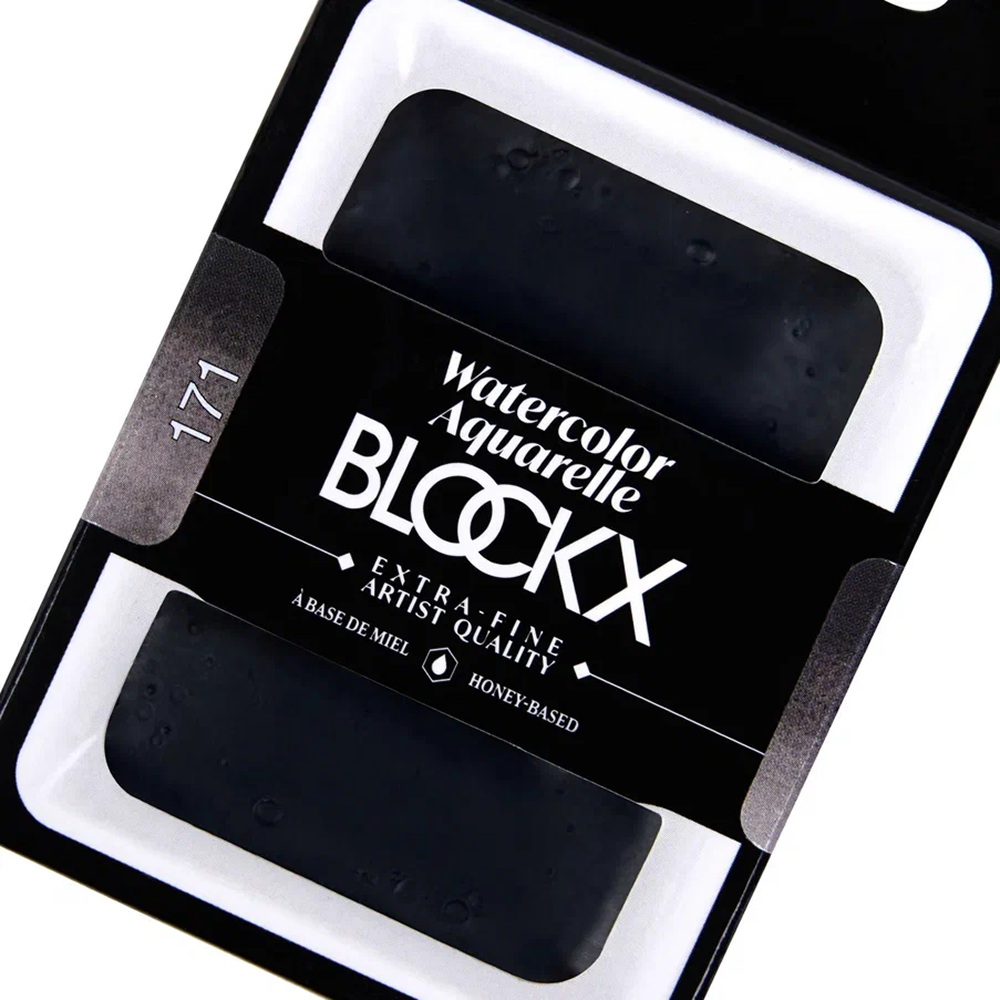 Краски акварельные "Blockx. Giant pan", 171 слоновая кость черная, 18 мл., кювета - 3