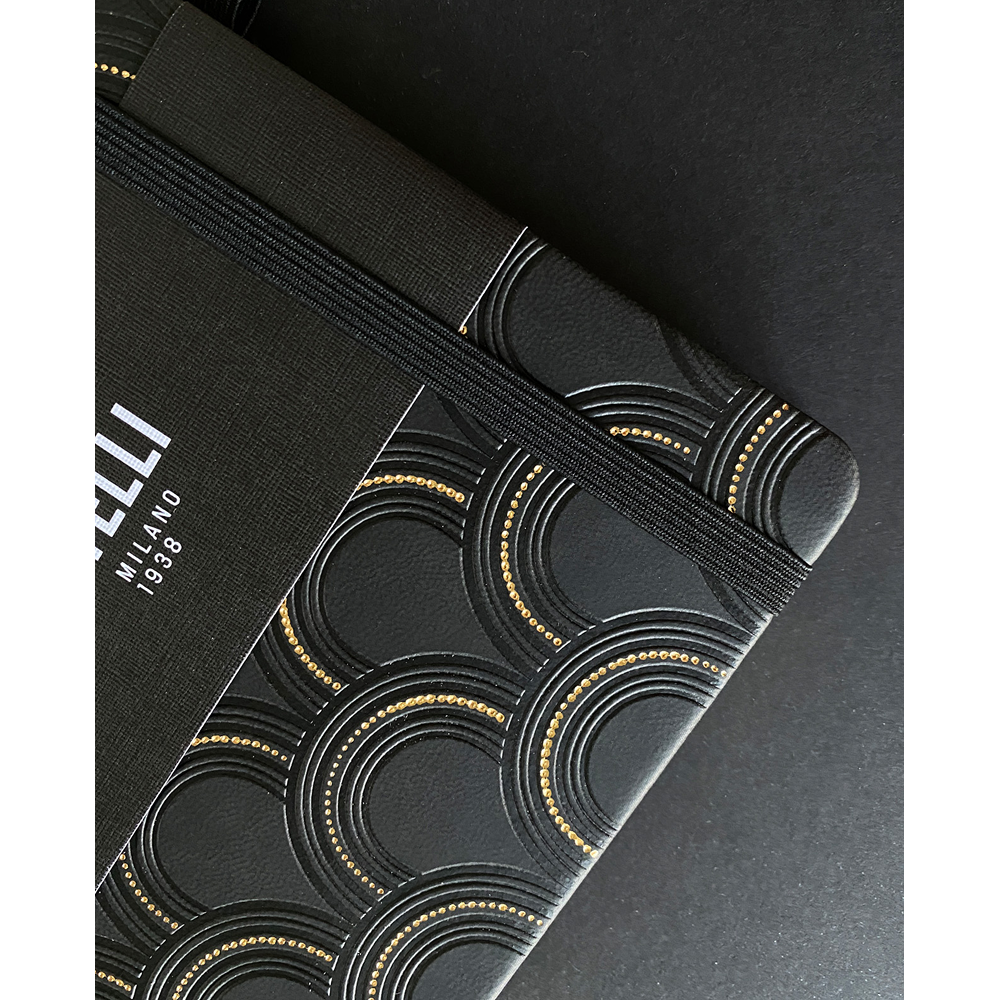 Блокнот Castelli Milano "Art Deco Gold", А5, 96 листов, линейка, черный, золотой - 7