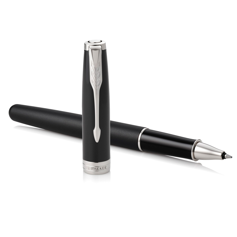 Ручка-роллер Parker "Sonnet Core T529 - Matte Black CT", 0.5 мм, черный, стерж. черный - 3