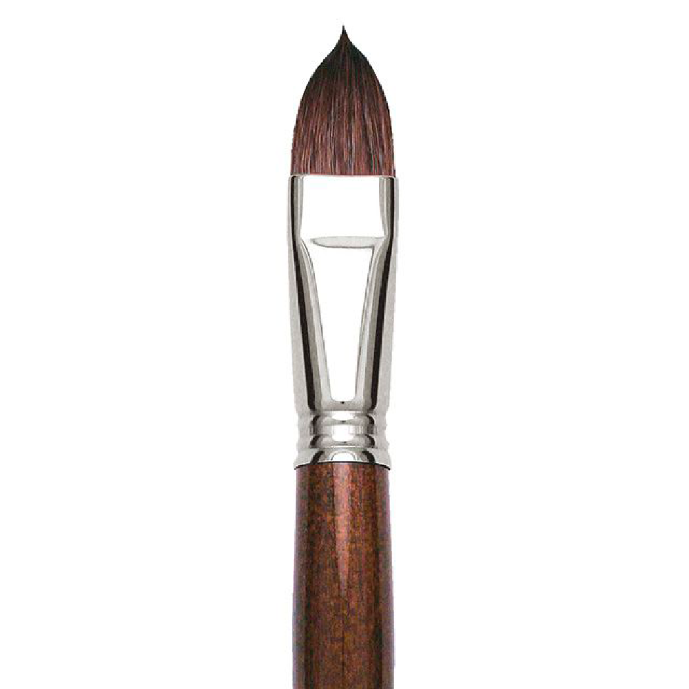 Кисть "Escoda Versatil Brush L/H", синтетика, темно-коричневый, плоская, №20 - 2